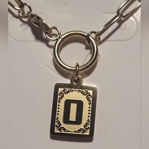 Gold "O" Pendant Necklace
